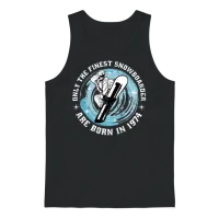 Snowboarder Vintage 1974 Birthday Snowboarding Unisex Tank Top - Black – 1