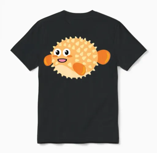 Funny Fish Unisex T-Shirt in Black