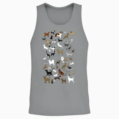 Many Dogs Pixel Unisex Tank Top - Sport Grey