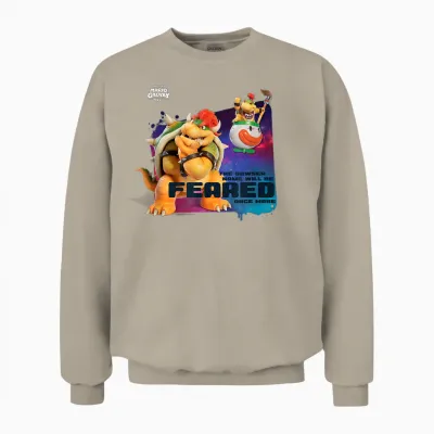 The Super Mario Galaxy Movie Bowser Feared Unisex Sweatshirt - Sand