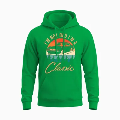 Retro Fashion Unisex Hoodie - Irish Green