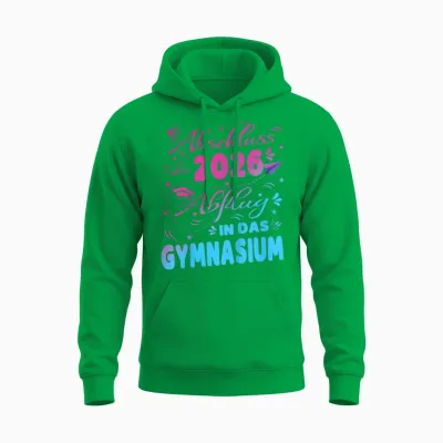Schulkind Abschluss Grundschule 2026 Einschulung Gymnasium Unisex Hoodie - Irish Green