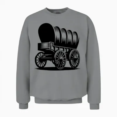 Covered Wagon for Horses Unisex Sweatshirt - Sport Grey