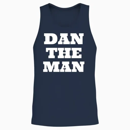 Dan the Man Unisex Tank Top - Navy