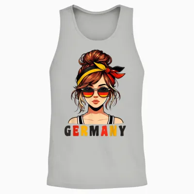 Deutschland Damen Frau Deutsch Deutsches Mädchen Damen Mädchen Unisex Tank Top - Ash