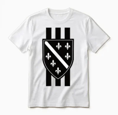 Ljiljani Bosna I Hercegovina, Grb Bosna, Balkan Bosnien Unisex T-Shirt - White