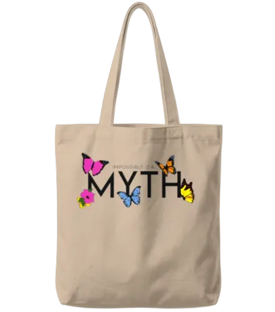 Impossible Is A... Myth Hibiscus Et Papillon Tote Bags - Natural