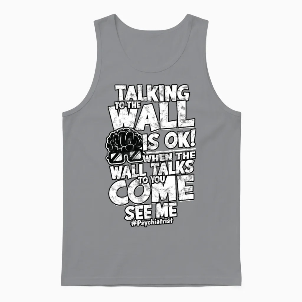 Psychiatrist Psychology Therapist Psychologist Unisex Tank Top in Sport Grey