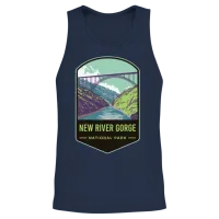 New River Gorge National Park Unisex Tank Top - Navy – 2