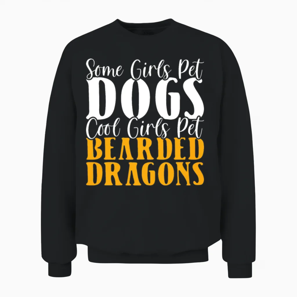 Bearded Dragon Unisex Sweatshirt in Black