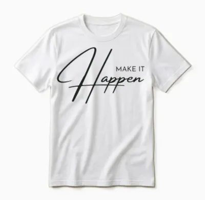 Make It Happen Unisex T-Shirt - White