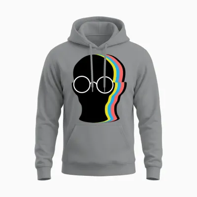 Funny Adult Unisex Hoodie - Sport Grey