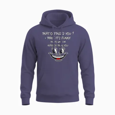 Funny, Not Offensive Unisex Hoodie - Heather Sport Dark Navy