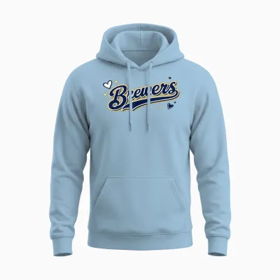 Vintage Brewers Retro Classic Gifts for Men Women Unisex Hoodie - Light Blue