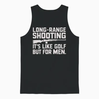 Long Range Shooting It S Like Golf But Unisex Tank Top - Black