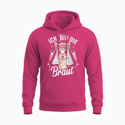 Ich Bin Die Braut - Jga Alpaca Alpaka Hochzeit Damen Unisex Hoodie - Heliconia