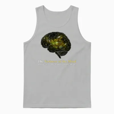 Tthe Vastness of the Mind Outweighs the Limits Unisex Tank Top - Ash