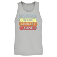Legendary Since January 1974 - Present Unisex Tank Top - Ash – 2