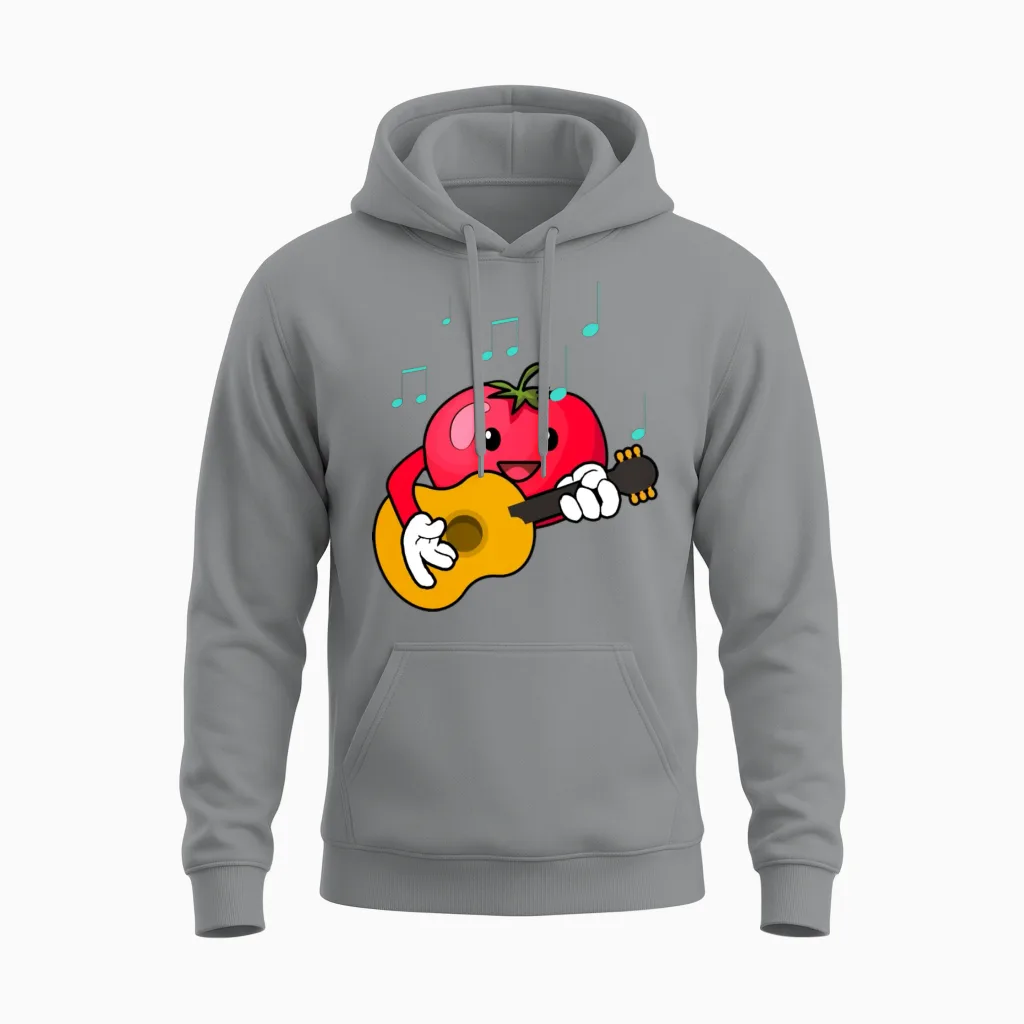 Funny Tomato Outfit Unisex Hoodie in Sport Grey