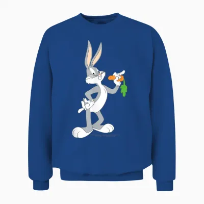 Looney Tunes Bugs Bunny Isst Eine Karotte Unisex Sweatshirt - Royal