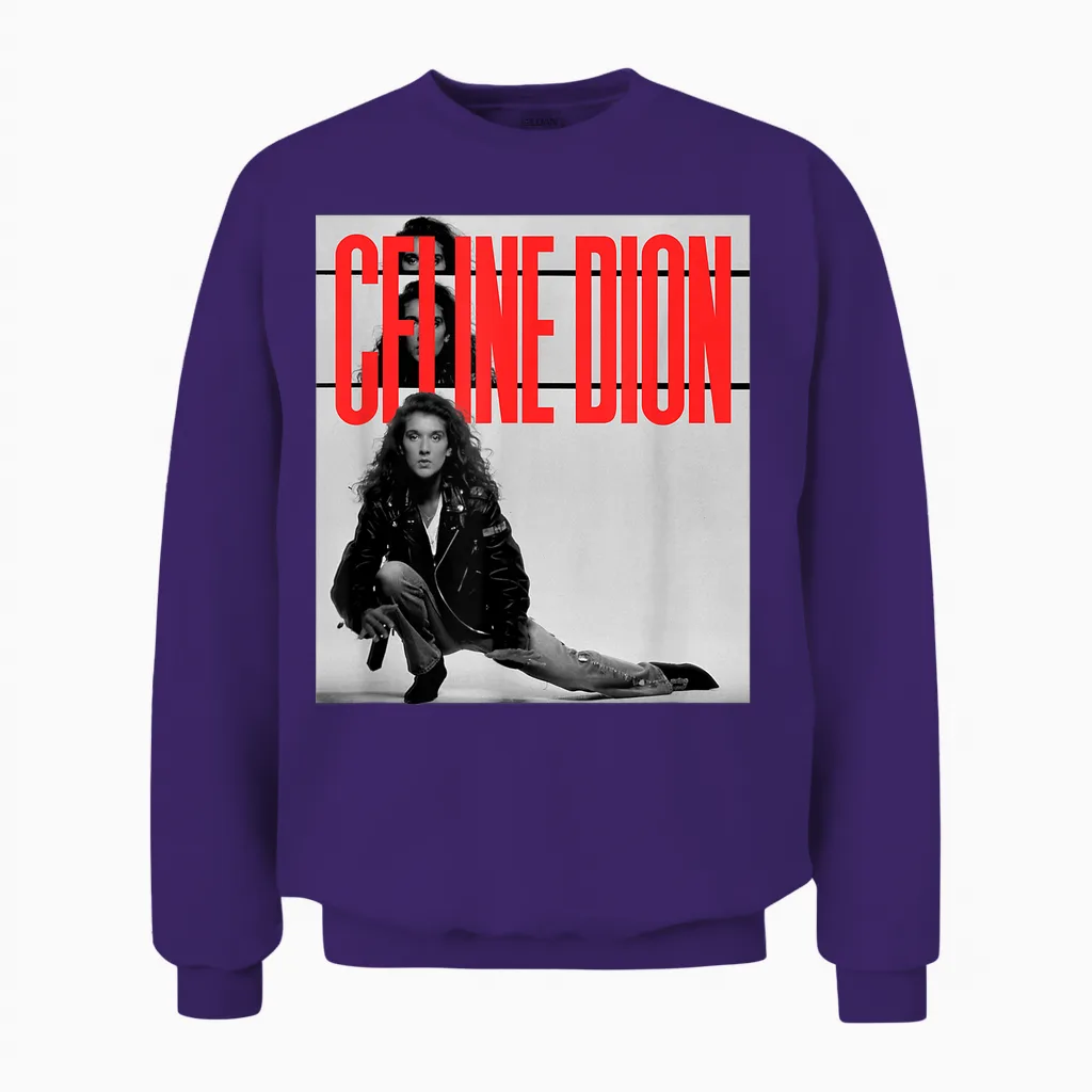 Photo Officielle Du Film Celine Dion Unisex Sweatshirt in Purple