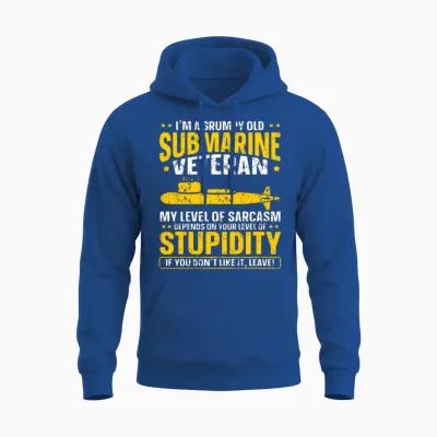 Submarine Veteran Navy Submariner Unisex Hoodie - Royal