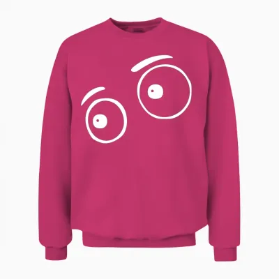 Cute Funny Eyes Unisex Sweatshirt - Heliconia