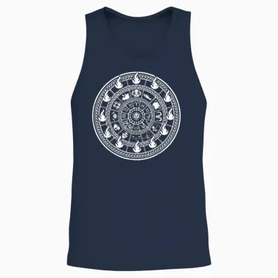 Zodiac Signs for Knights Houses T-Shirt, Black Unisex Tank Top - Navy