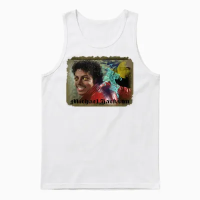 Mj-069 Thriller Unisex Tank Top - White