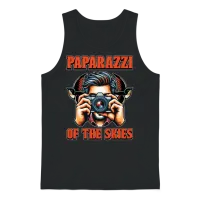 Bird Photography Paparazzi of the Nature Lover Unisex Tank Top - Black – 1