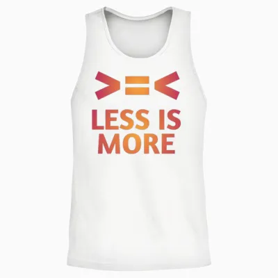 Funny Math Unisex Tank Top - White