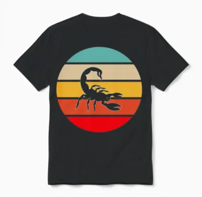 Scorpio Retro Unisex T-Shirt - Black