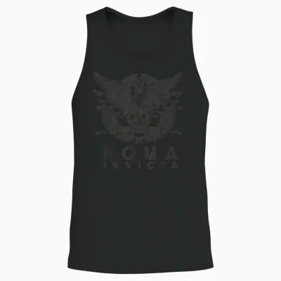 History of Ancient Rome Spqr Roman Eagle Roma Invicta Unisex Tank Top - Black