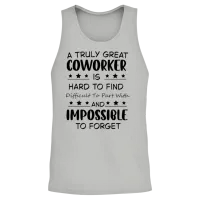 Coworker Colleauge Office Saying Farewel Gift Unisex Tank Top - Ash – 2