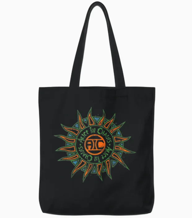 Alice in Chains - Sun Tote Bags in Black