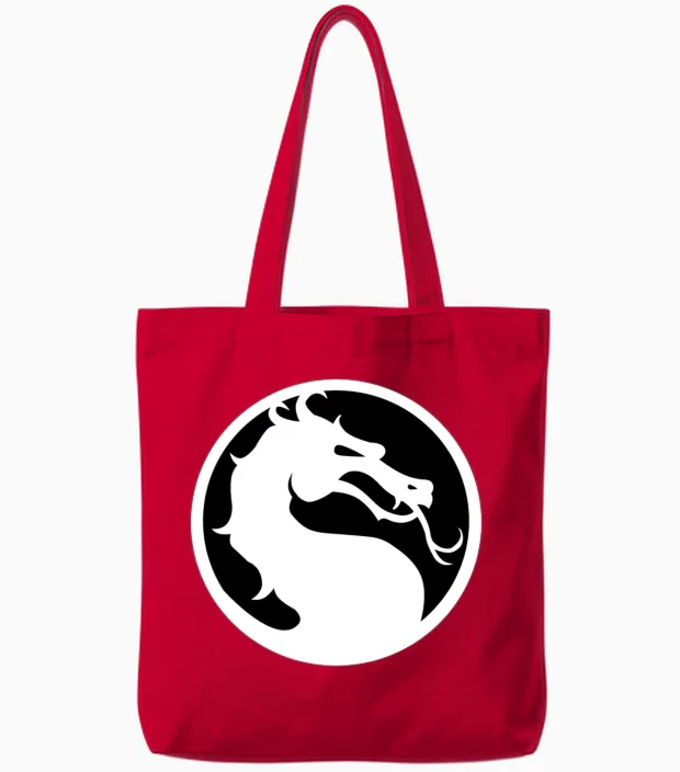 Mortal Combat Tote Bags in Red