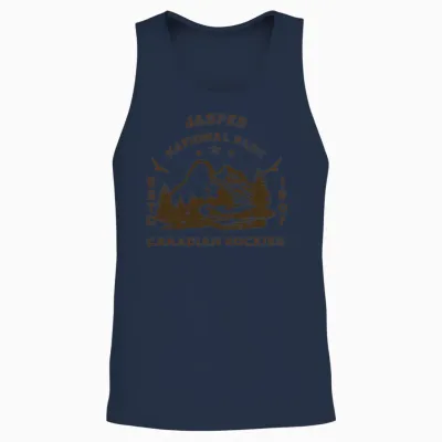 Jasper National Park Unisex Tank Top - Navy