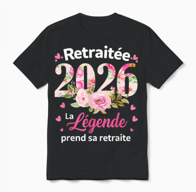 Retirement Retired Woman 2026 the Legend Retires Unisex T-Shirt in Black