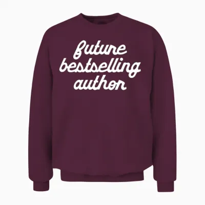 Designfuture Bestselling Author W Hippie Blue Unisex Sweatshirt - Maroon