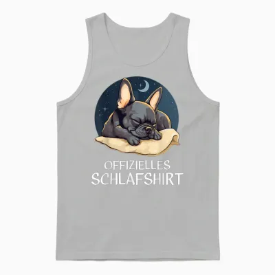 Offizielles Schlafshirt Französische Bulldogge Unisex Tank Top - Ash