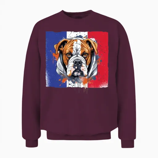Boxer-Dog-Breed Dog-Dad Dog-Mom Boxer-Dog Unisex Sweatshirt in Maroon
