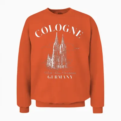 Cologne Germany Retro Unisex Sweatshirt - Orange