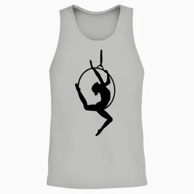 Aerial Hoop Unisex Tank Top - Ash