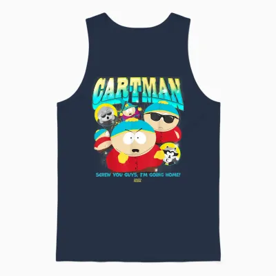 South Park Eric Cartman Screw You Guys I'm Going Home! Unisex Tank Top - Navy