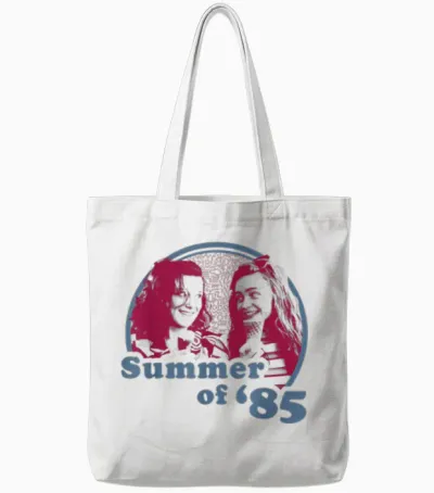 Stranger Things Summer of '85 Eleven and Max Tote Bags - White