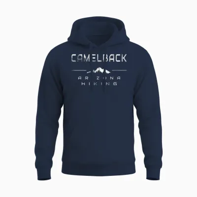 Camelback Mountain Arizona Hiking Unisex Hoodie - Navy