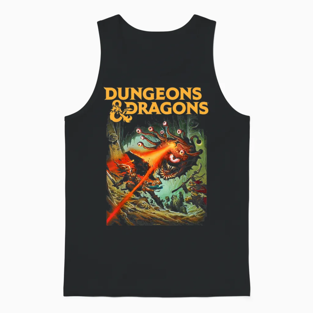 Dungeons & Dragons Strike the Beholder T-Shirt, Black Unisex Tank Top in Black
