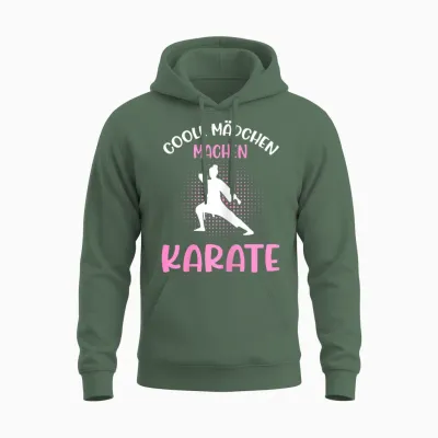 Karate Damen Kampfsport Queen Mädchen Karate Unisex Hoodie - Military Green