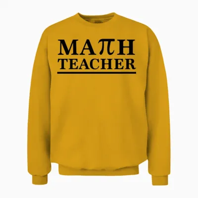 Math Teacher Pi Unisex Sweatshirt - Gold