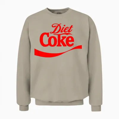 Coca-Cola Classic Diet Coke Red Label Unisex Sweatshirt - Sand